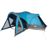 Family Tent Tipi 8-Person Blue Waterproof 94738