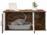 Cat House Smoked Oak 85 x 55 x 50 cm Engineered Wood 8000739