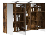 Bathroom Mirror Cabinet Smoked Oak 70 x 14.5 x 70 cm 889099