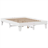 Bed Frame without Mattress White 140x200 cm Solid Wood Pine 3308844