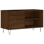 ZNTS Record Cabinet Brown Oak 85x38x48 cm Engineered Wood 831707