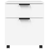 Mobile File Cabinet with Wheels White 45x38x54 cm Engineered Wood 811520
