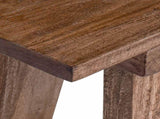 Bench Natural 92 x 23.5 x 45.5 cm Solid Mahogany wood 42012395