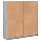 Bookcase with Doors Grey Sonoma 136x37x142 cm Engineered Wood 3206529