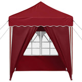 Pop-up Party Tent 195 x 195 x 245 cm Burgundy Oxford Fabric 42019741