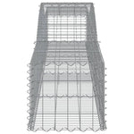 Arched Gabion Baskets 10 pcs 400x50x40/60 cm Galvanised Iron 3146965