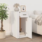 ZNTS Desk Cabinet White 40x49x75 cm Engineered Wood 816792