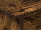 TV Stand Smoked Oak 37 x 35 x 35 cm Engineered Wood 891052
