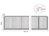 Gabion with 5 mm Wire and 5x2.5 cm Mesh 850x50x100 cm 3463787
