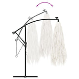 Garden Parasol with Steel Pole White 290x290x238 cm 4005085