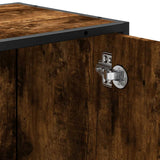 Bathroom Sink Cabinet Smoked Oak 65x33x60 cm Engineered Wood 849286