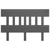 Bed Headboard Grey 183.5x3x81 cm Solid Wood Pine 819137