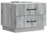 Bedside Cabinet 2 pcs Grey Sonoma 43 x 34.5 x 44.5 cm 895228