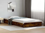 Bed Frame Smoked Oak 80 x 200 cm Engineered Wood 8009138