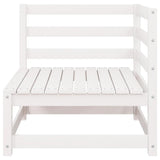 Corner Sofa White Solid pine wood Medium Modular Corner Sofa 805661