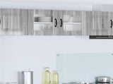 Wall Glass Cabinet LUCCA Grey Sonoma 80 x 31 x 40 cm 884951