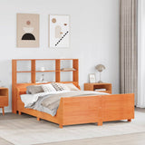 Bookcase Bed without Mattress Wax Brown 160x200 cm Solid Wood 3323802