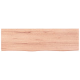 Wall Shelf Light Brown 100x30x cm Treated Solid Wood Oak 363682