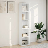 Bookcase White 40x30x189 cm Engineered Wood 857885