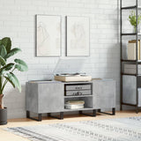 Record Cabinet Concrete Grey 121x38x48 cm Engineered Wood 831688