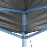 Foldable Party Tent Pop-Up with 2 Sidewalls 3x3 m Anthracite 44965