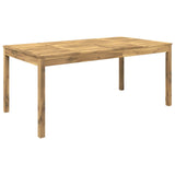Garden Dinner Table White 180 x 88.5 x 75 cm Solid Acacia Wood 901716