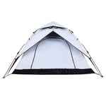 Camping Tent Dome 4-Person White Blackout Fabric Quick Release 4004184