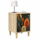 Bedside Cabinet ZAANDAM 2 pcs Sonoma Oak 36 x 33 x 50 cm 8007212