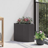 Corner Planter Black 30 x 30 x 35 cm Steel 883654