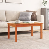 ZNTS Coffee Table Wax Brown 80x50x40 cm Solid Wood Pine 847176