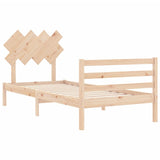 Bed Frame without Mattress 90x200 cm Solid Wood 3195271