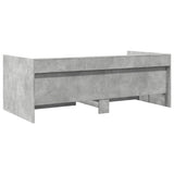 ZNTS Daybed with Drawers without Mattress Concrete Grey 100x200 cm 3280842