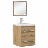 Bathroom Furniture Set with Drawer Brown 41 x 38.5 x 48 cm 875693