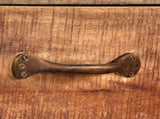 244967 TV Cabinet Solid Wood Vintage 118x30x40 cm