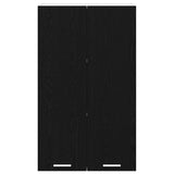 Hanging Cabinet Black Oak 60 x 31 x 100 cm Engineered Wood 884355