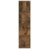 CD Storage Rack 4 pcs Smoked Oak 40 x 17 x 17 cm 8012720