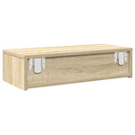 ZNTS Wall Shelf with Drawers Sonoma Oak 60x26.5x15 cm Engineered Wood 859970