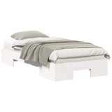 Bed Frame White 90 x 190 cm 873053
