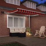 Retractable Awning Orange and brown 300 x 250 cm 3329938