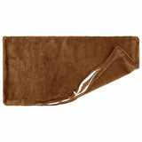 Cushion Cover 12 pcs HEERLEN Light Brown 40 x 80 cm Flannel 910197
