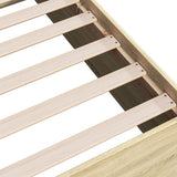 Bed Frame without Mattress Sonoma Oak 135x190 cm Double 3281037