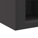 Fire Pit Black 50 x 50 x 40 cm Steel 874583