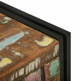 Storage Box Brown and Black 50 x 50 x 50 cm Solid Reclaim Wood 4016743