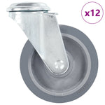 12 pcs Bolt Hole Swivel Casters 100 mm 277862