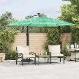 Garden Parasol with Steel Pole Green 246x246x230 cm 4005076