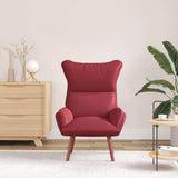 Armchair Wine Red 69 x 74 x 93 cm Artificial Leather 42001860