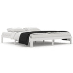 Bed Frame without Mattress White 180x200cm Super King Size 810381
