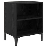Bedside Cabinet 2 pcs Black Oak 40 x 30 x 50 cm Engineered Wood 875103