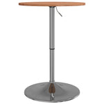 ZNTS Bar Table Ø50x89.5 cm Solid Wood Beech 3270615