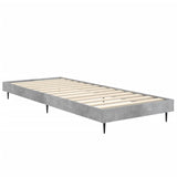 Bed Frame without Mattress Concrete Grey 75x190 cm Small Single 832313
